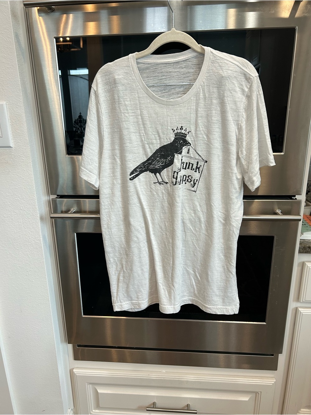 Junk Gypsy Graphic Tee no size tag XL a few stains overall GUC